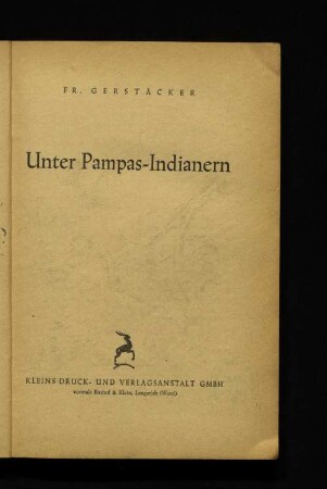 Unter Pampas-Indianern