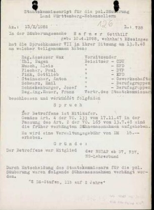 Hafner, Gotthilf
