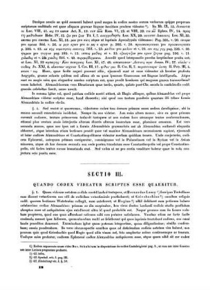 Sectio III. Quando Codex Videatur Scriptus Esse Quaeritur