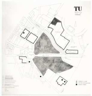 Technische Universität Berlin Nordgelände: Lageplan Geländeplanung 1:2000