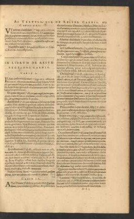In Librum De Resurrectione Carnis