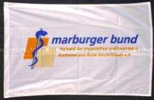 Fahne zur Aktion des Marburger Bundes zum Ärztestreik