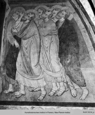 Himmelfahrt Christi mit den Aposteln, Madonna mit Kind und Heiligen : Himmelfahrt Christi und Apostel