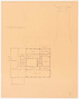 Garten Fraenkel, Berlin-Kladow: Grundriss Erdgeschoss Wohnhaus