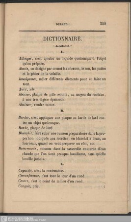 Dictionnaire