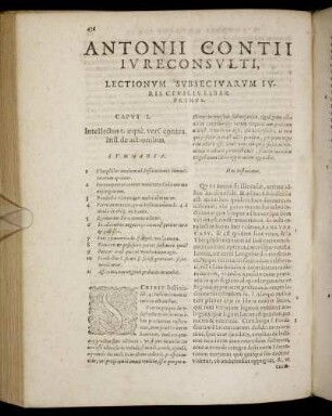 Antonii Contii Iureconsulti, Lectorum Subseciuarum Iuris Civilis.