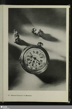Silberne Taschenuhr mit Berlocken