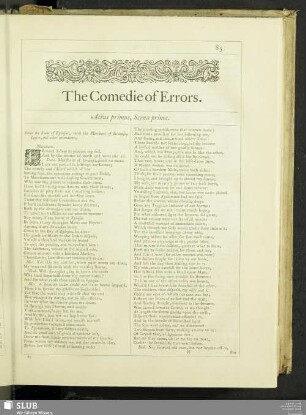 The Comedie of Errors