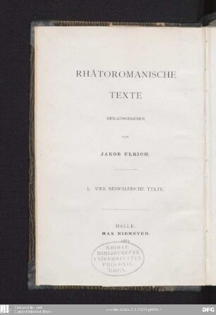 Vier nidwaldische Texte