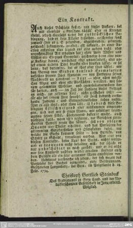 Ein Kontrakt