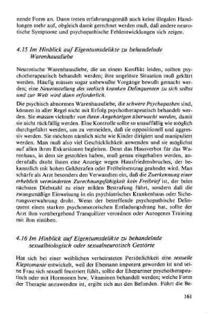 4.16. - sexualbiologisch oder sexualneurotisch Gestörte