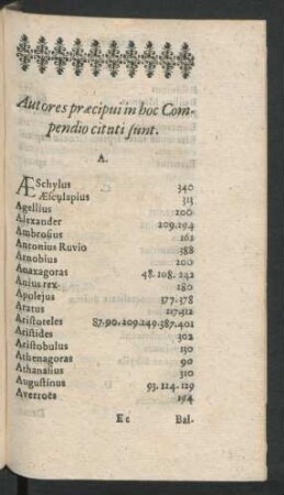 Autores praecipui ...