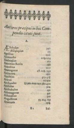 Autores praecipui ...