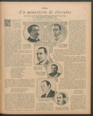 Un ministerio de literatos
