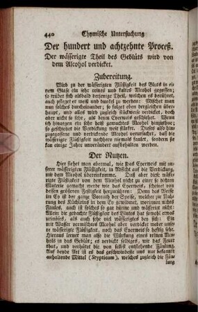 Der hundert und achtzehnte Proceß. - Der hundert und sieben und zwanzigste Proceß.