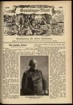 Ausgabe vom Sonntag, den 16. Juli 1916.