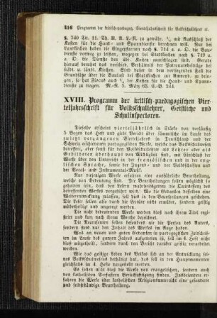 Programm der kritisch-paedagogischen Vierteljahresschrift für Volksschullehrer, Geistliche und Schulinspectoren
