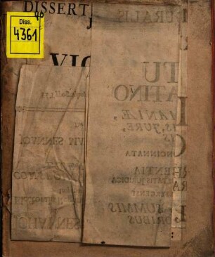 Dissertatio inauguralis iuris publici de S. R. I. vicariatu Bavarico-Palatino ex antiquitate Germaniae, historiar. monumentis, iure et actis publicis