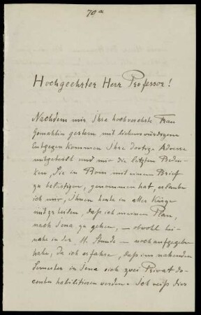 Brief von Georg Wanke an Paul de Lagarde, Duderstadt, 26.3.1891