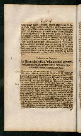 52-72, Testamentum Paternum