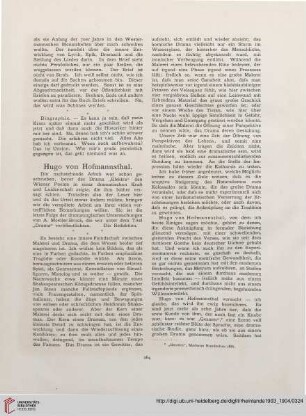 7: Hugo von Hofamnnsthal