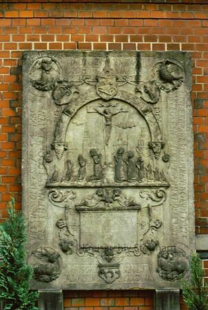 Kirchsteinbek: Kirche: Grabplatte Covelt Doele 1621