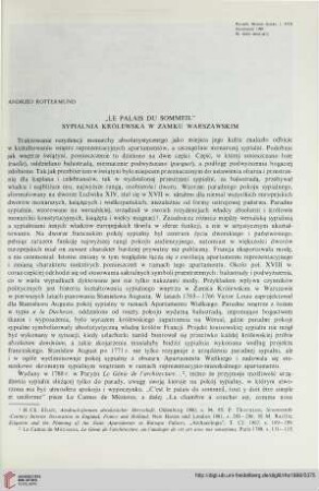 17: "Le Palais du Sommeil" : sypialnia Królewska w Zamku Warzawskim