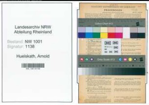 Entnazifizierung Arnold Huelskath, geb. 18.06.1893 (Verw.Oberinspektor)