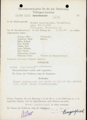 Luginsland, Rosel