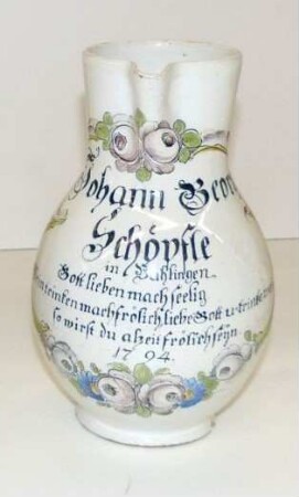 Birnkrug: Trinkspruch