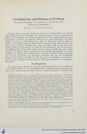 Gerichtslaube und Rathaus zu Freiburg.