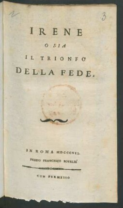 Irene O Sia Il Trionfo Della Fede
