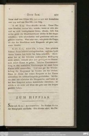 Zum Hippias.