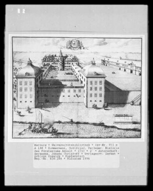Historie des Fürstentums Anhalt — Schloss Coswick