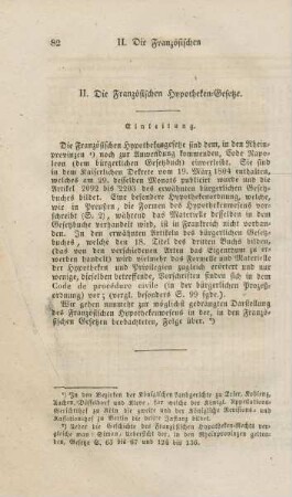 II. Die Französischen Hypotheken-Gesetze.