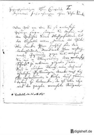 1: Brief von Friedrich Eberhard von Rochow an Johann Wilhelm Ludwig Gleim