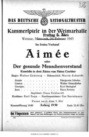 Aimée oder Der gesunde Menschenverstand
