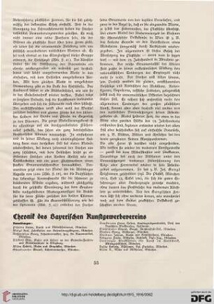 Chronik des Bayerischen Kunstgewerbevereins