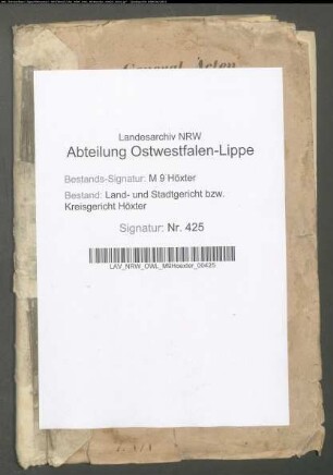 Wiederaufbau im Jahre 1857 abgebrannten Teils von Vörden.
