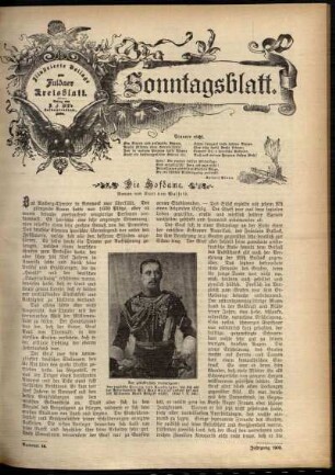 Ausgabe vom Sonntag, den 01. November 1903.