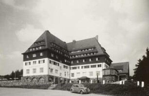 Altenberg, Hotel Berghof "Raupennest", Ansicht von Osten