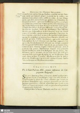 Chapitre XIV. Vie de Saint Pachome Abbé, premier Instituteur des Congregations Religieuses