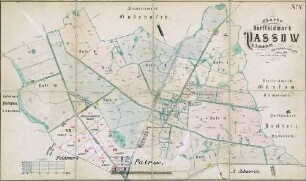 N° V; Charte von der Dorffeldmark Passow