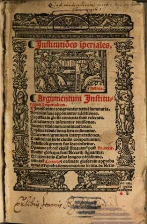 Institutiones imperiali : cum casibus longis