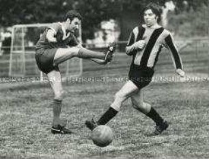 Fußballspieler in Aktion