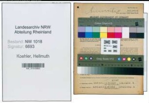 Entnazifizierung Hellmuth Koehler , geb. 21.06.1921 ()