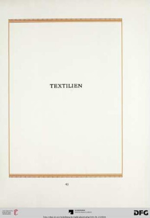 Textilien (Nr. 153-212)