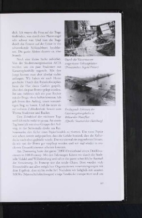 Durch die Wassermassen weggerissene Gehwegplatten (Privatarchiv: Ingrid Prüter)