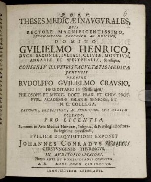 Theses Medicae Inaugurales
