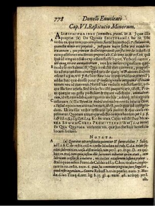 Cap. VI. Restitutio Minorum